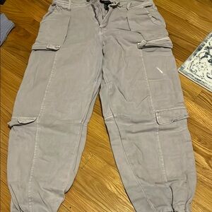 Grey Cargo Pants